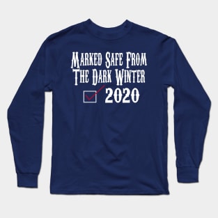 Marked Safe From The Dark Winter Presidential Debate 2020 Election Long Sleeve T-Shirt